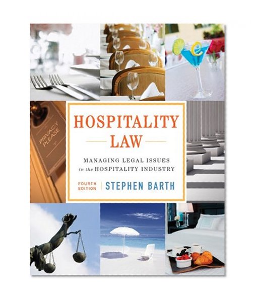 Book Cover Hospitality Law: Managing Legal Issues in the Hospitality Industry