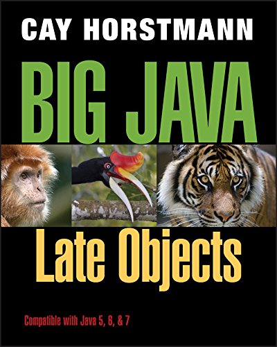 Book Cover Big Java: Late Objects