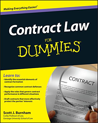 Book Cover Contract Law For Dummies
