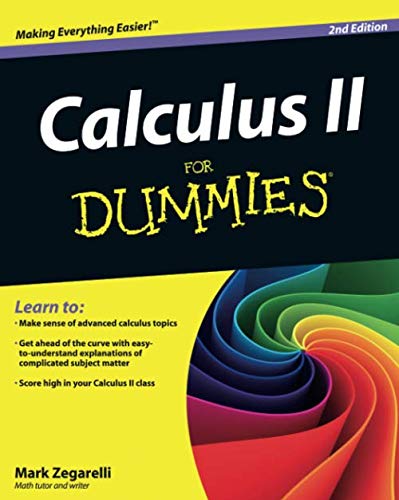 Book Cover Calculus II For Dummies, 2nd Edition
