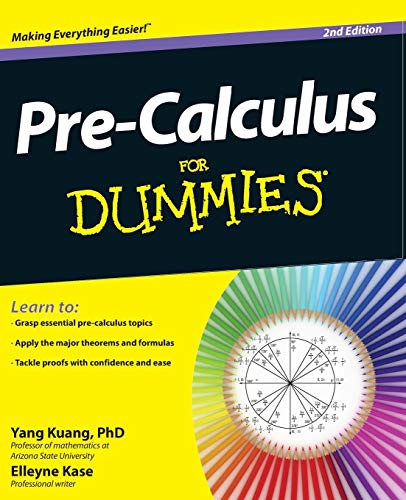 Book Cover Pre-Calculus For Dummies, 2E