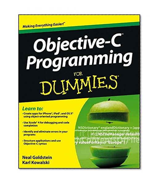 Book Cover Objective-C Programming For Dummies