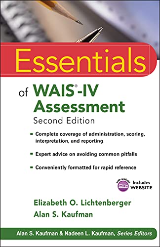 Book Cover Essentials of WAIS-IV Assessment (Essentials of Psychological Assessment)