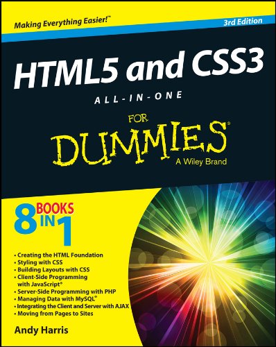 Book Cover HTML5 and CSS3 All-in-One For Dummies