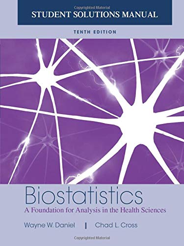 Book Cover Biostatistics: A Foundation for Analysis in the Health Sciences, 10e Student Solutions Manual