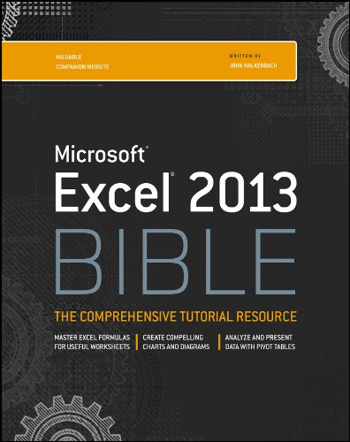 Book Cover Excel 2013 Bible