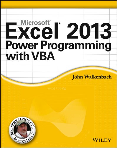 Book Cover Excel 2013 Power Programming with VBA