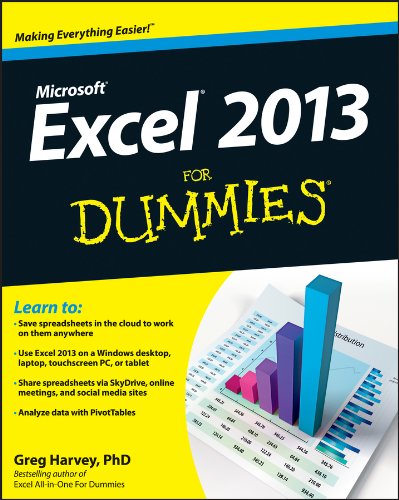 Book Cover Excel 2013 For Dummies