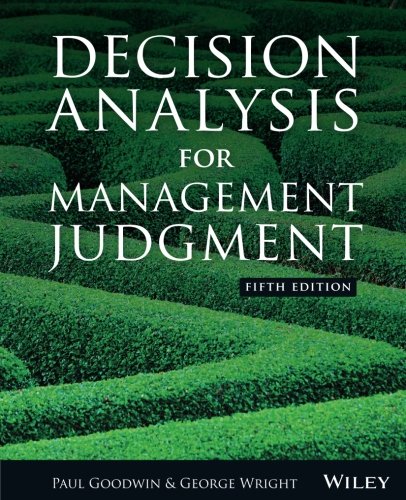 Book Cover Decision Analysis for Management Judgment