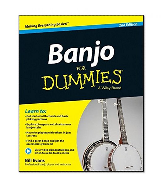 Book Cover Banjo For Dummies: Book + Online Video and Audio Instruction