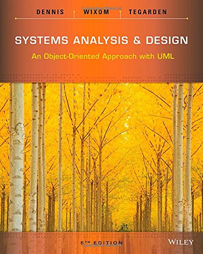 Book Cover Systems Analysis and Design: An Object-Oriented Approach with UML