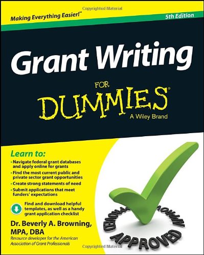 Book Cover Grant Writing For Dummies, 5th Edition