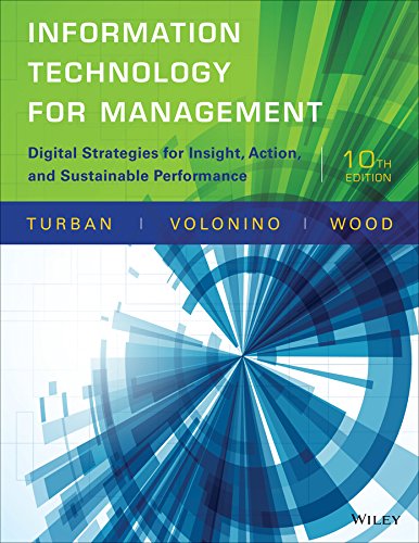 Book Cover Information Technology for Management: Digital Strategies for Insight, Action, and Sustainable Performance