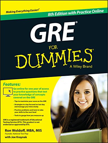 Book Cover GRE For Dummies: with Online Practice Tests