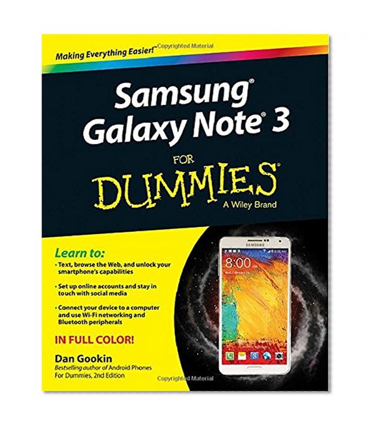 Book Cover Samsung Galaxy Note 3 For Dummies