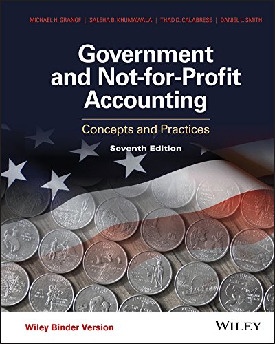 Book Cover Government and Not-for-Profit Accounting, Binder Ready Version: Concepts and Practices - Standalone book