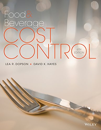 Book Cover Food and Beverage Cost Control