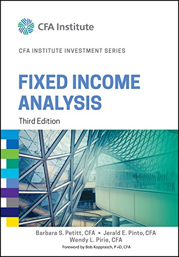 Book Cover Fixed Income Analysis (CFA Institute Investment Series)