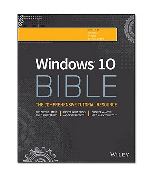 Book Cover Windows 10 Bible
