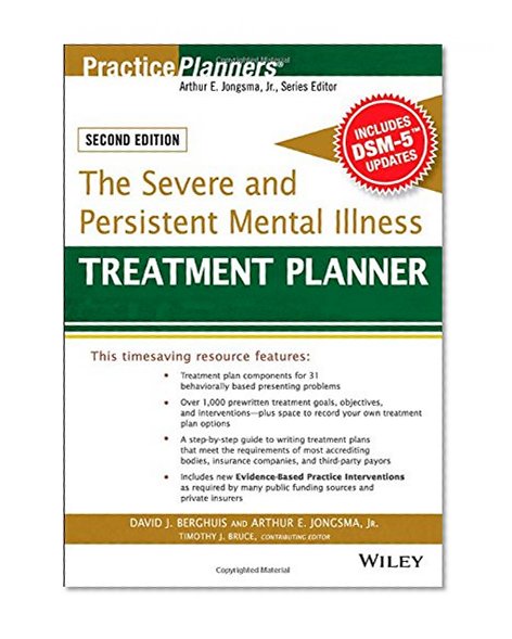 Book Cover The Severe and Persistent Mental Illness Treatment Planner (PracticePlanners)