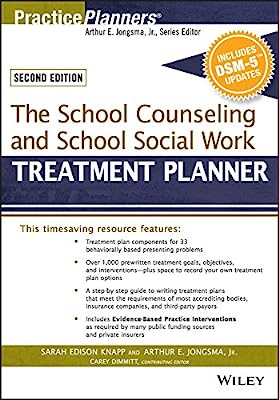 Book Cover The School Counseling and School Social Work Treatment Planner, with DSM-5 Updates, 2nd Edition (PracticePlanners)