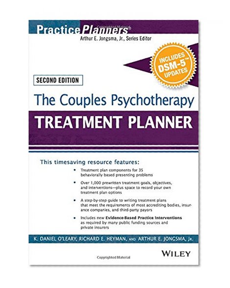 Book Cover The Couples Psychotherapy Treatment Planner, with DSM-5 Updates (PracticePlanners)