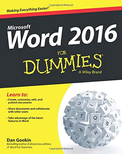 Book Cover Word 2016 For Dummies (Word for Dummies)