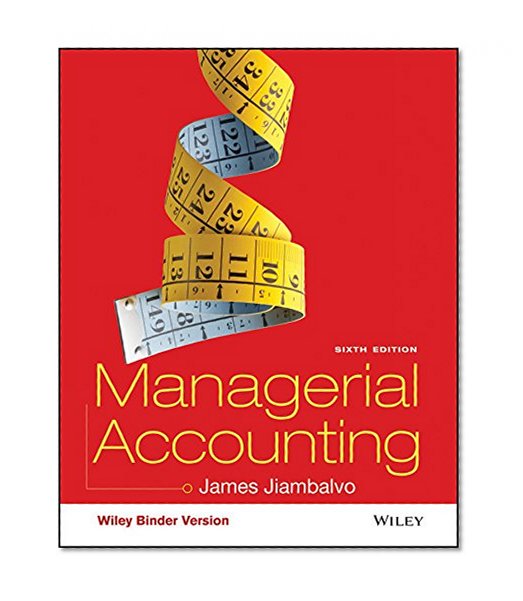 Book Cover Managerial Accounting, Binder Ready Version