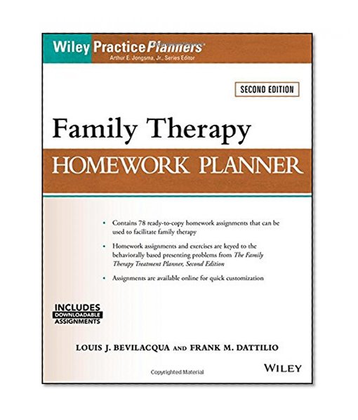 Book Cover Family Therapy Homework Planner (PracticePlanners)