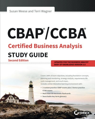 Book Cover CBAP / CCBA Certified Business Analysis Study Guide, 2nd Edition
