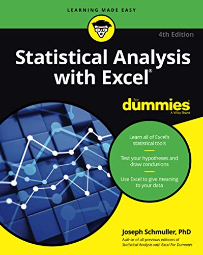 Book Cover Statistical Analysis with Excel For Dummies