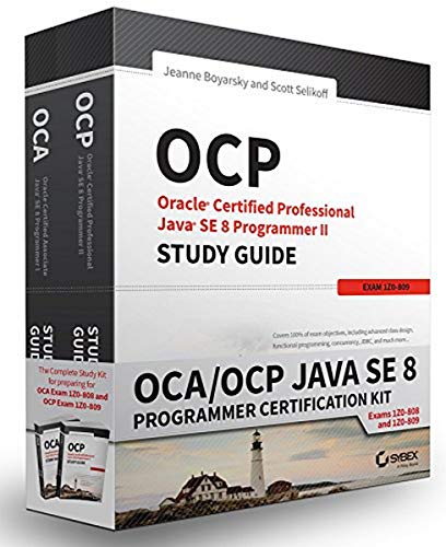 Book Cover OCA / OCP Java SE 8 Programmer Certification Kit: Exam 1Z0-808 and Exam 1Z0-809