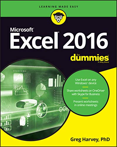 Book Cover Excel 2016 For Dummies (For Dummies (Computers))
