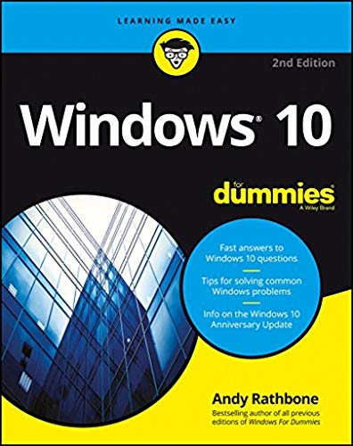 Book Cover Windows 10 For Dummies
