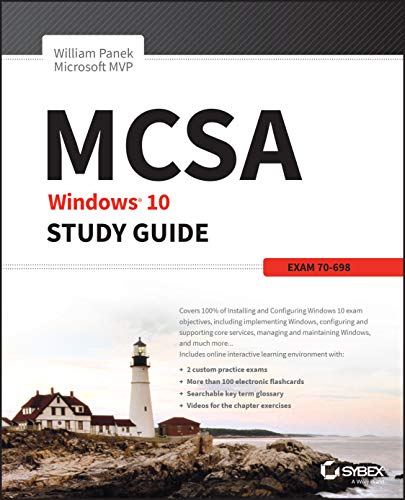 Book Cover MCSA Windows 10 Study Guide: Exam 70-698