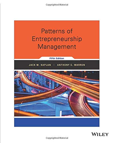 Book Cover Patterns of Entrepreneurship Management