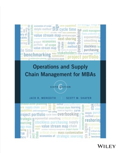 Book Cover Operations and Supply Chain Management for MBAs