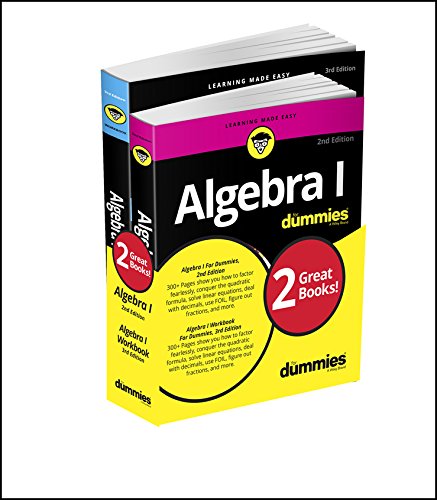 Book Cover Algebra I Workbook For Dummies with Algebra I For Dummies 3e Bundle