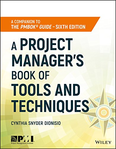Book Cover A Project Manager's Book of Tools and Techniques