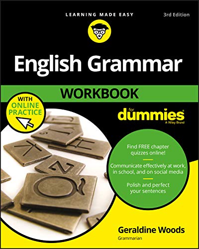 Book Cover English Grammar Workbook For Dummies with Online Practice