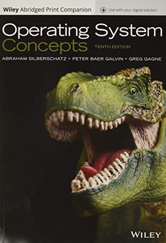 Book Cover Operating System Concepts, 10e EPUB Reg Card Abridged Print Companion Set