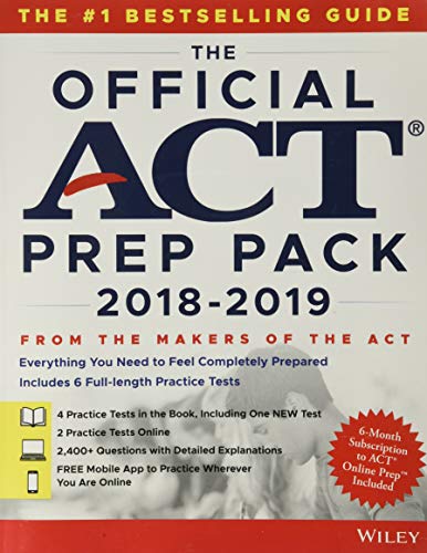 Book Cover The Official ACT Prep Pack with 6 Full Practice Tests (4 in Official ACT Prep Guide + 2 Online)
