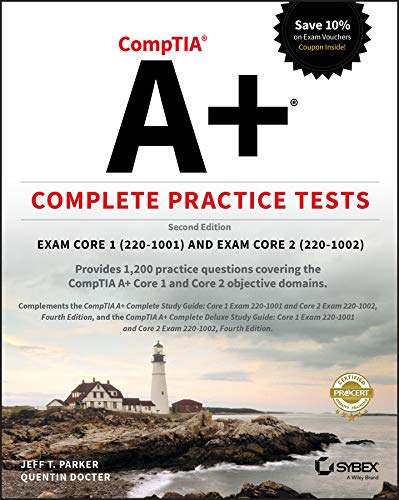 Book Cover CompTIA A+ Complete Practice Tests: Exam Core 1 220â€“1001 and Exam Core 2 220â€“1002