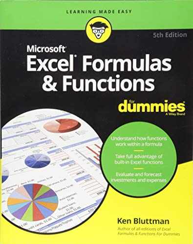 Book Cover Excel Formulas & Functions For Dummies