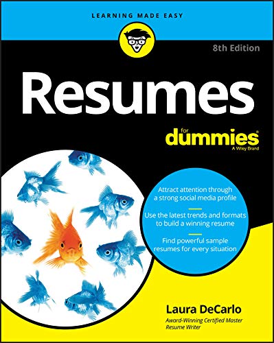 Book Cover Resumes For Dummies