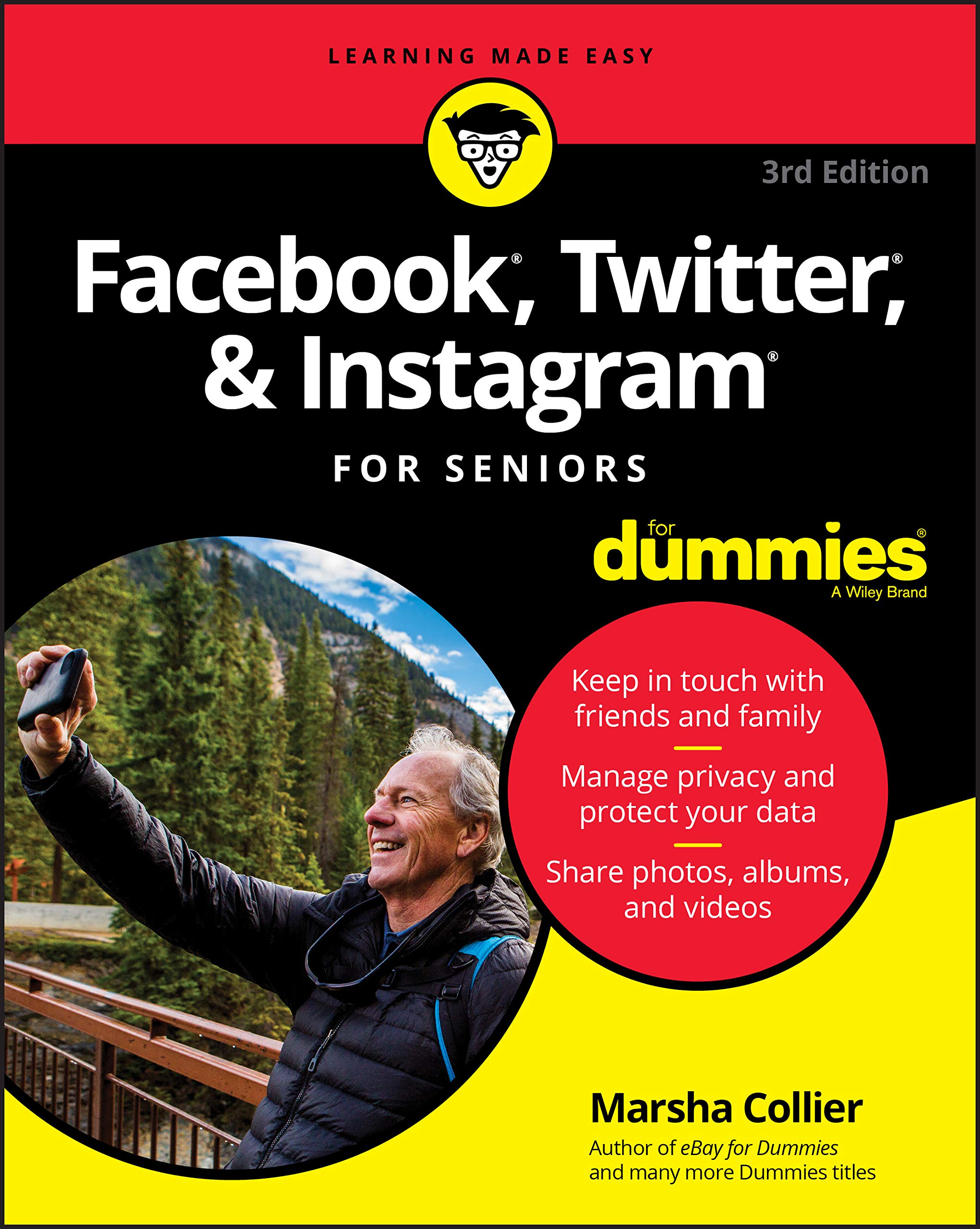 Book Cover Facebook, Twitter, & Instagram For Seniors For Dummies