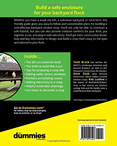 Book Cover Building Chicken Coops For Dummies
