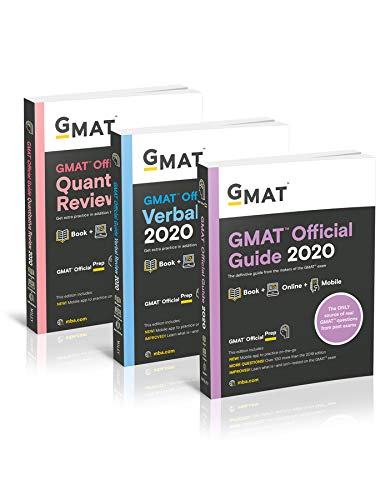 Book Cover GMAT Official Guide 2020 Bundle: 3 Books + Online Question Bank