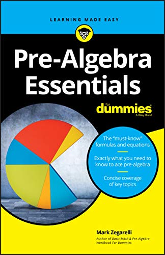 Book Cover Pre-Algebra Essentials For Dummies