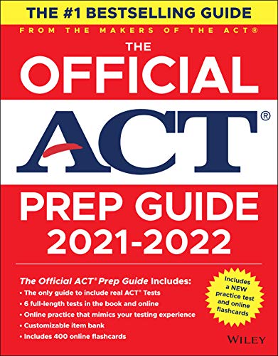 Book Cover The Official ACT Prep Guide 2021-2022, (Book + 6 Practice Tests + Bonus Online Content)